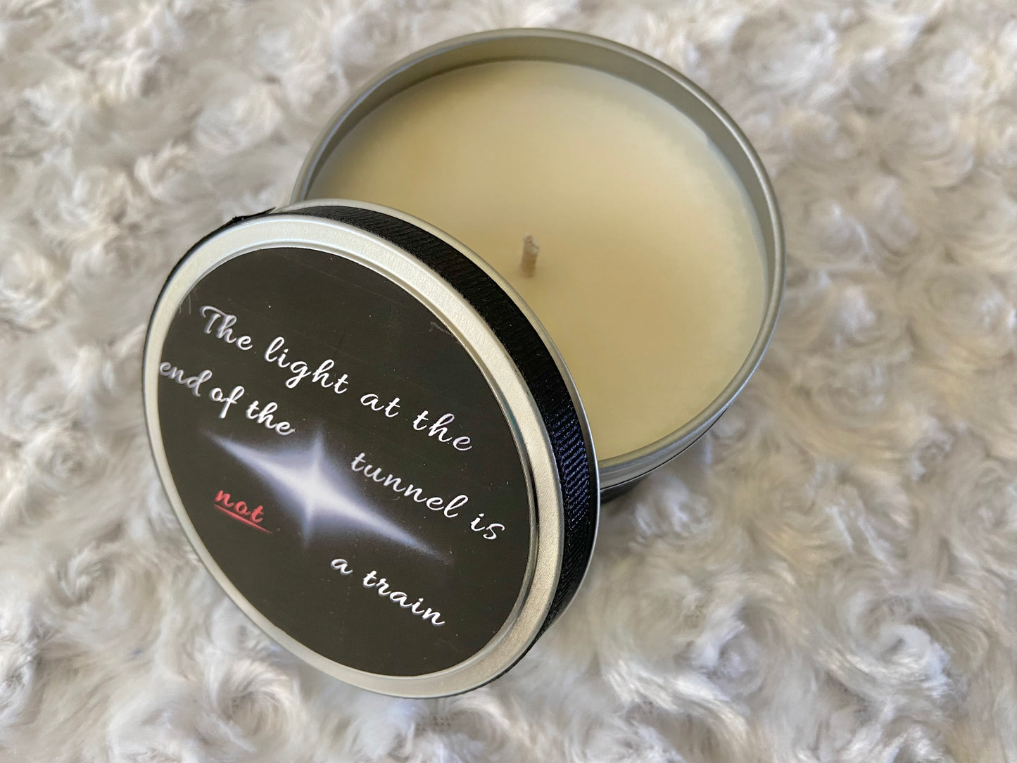 All natural hand made and hand poured Frankincense and Myrrh scented soy wax candle, 6 oz.