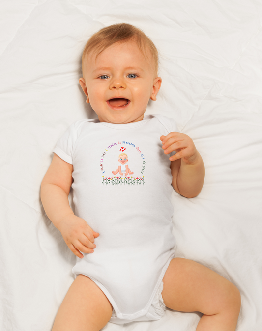 A Child Is Like A Flower baby boy onesie